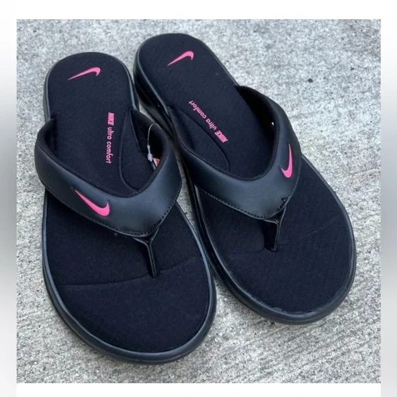 WMNS NIKE ULTRAS COMFORTS
3 THONGS THNG III BLACK PINK
BLACKS PINKS FOOTBEDS - Picture 1 of 6